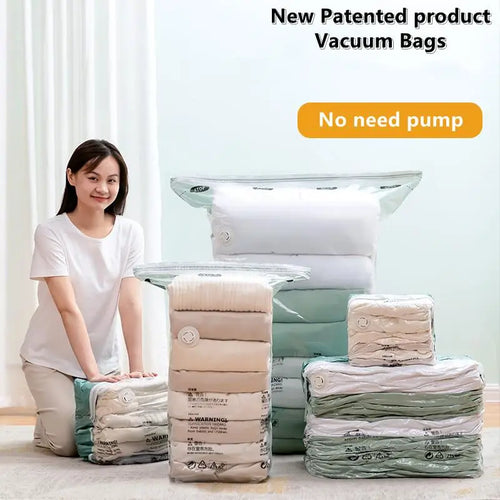 No-Pump Vacuum Storage Bags