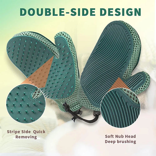 Double-Sided Pet Grooming Glove